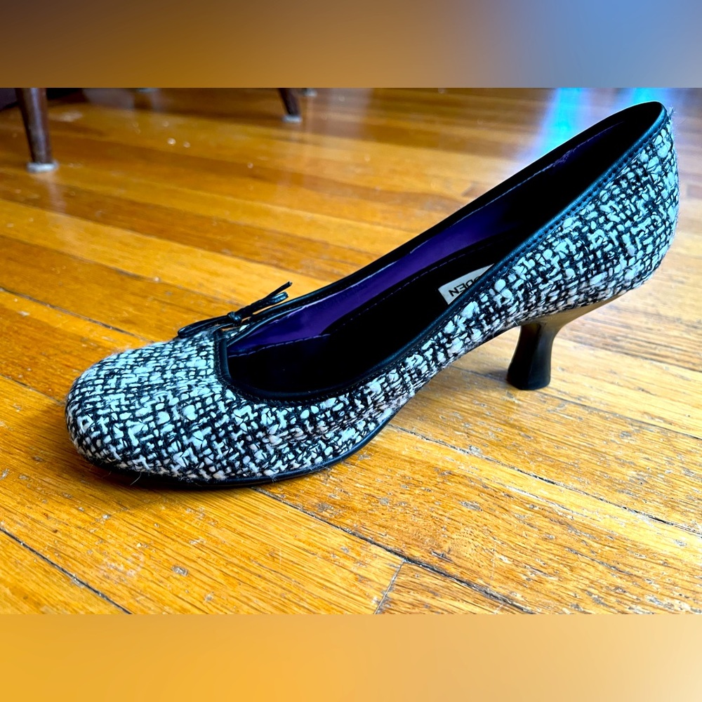 Steve Madden black/white heels